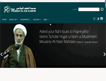 Tablet Screenshot of madinatulilmacademy.com